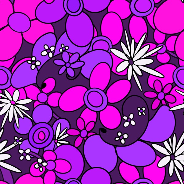 60s 70s Retro Flower Glam 2a