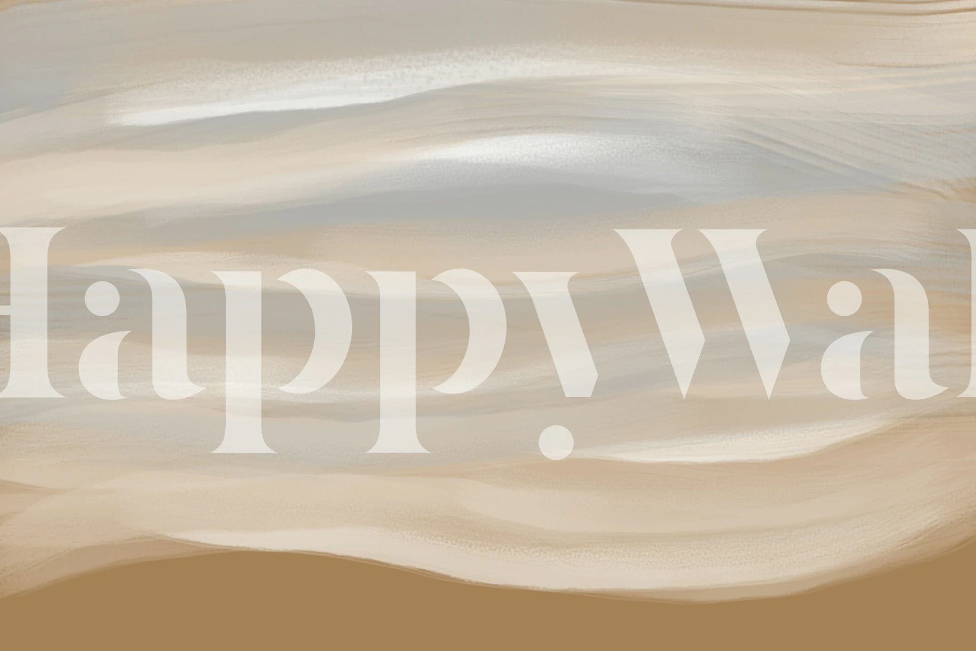 Soft sand waves in beige and cream tones abstract wallpaper