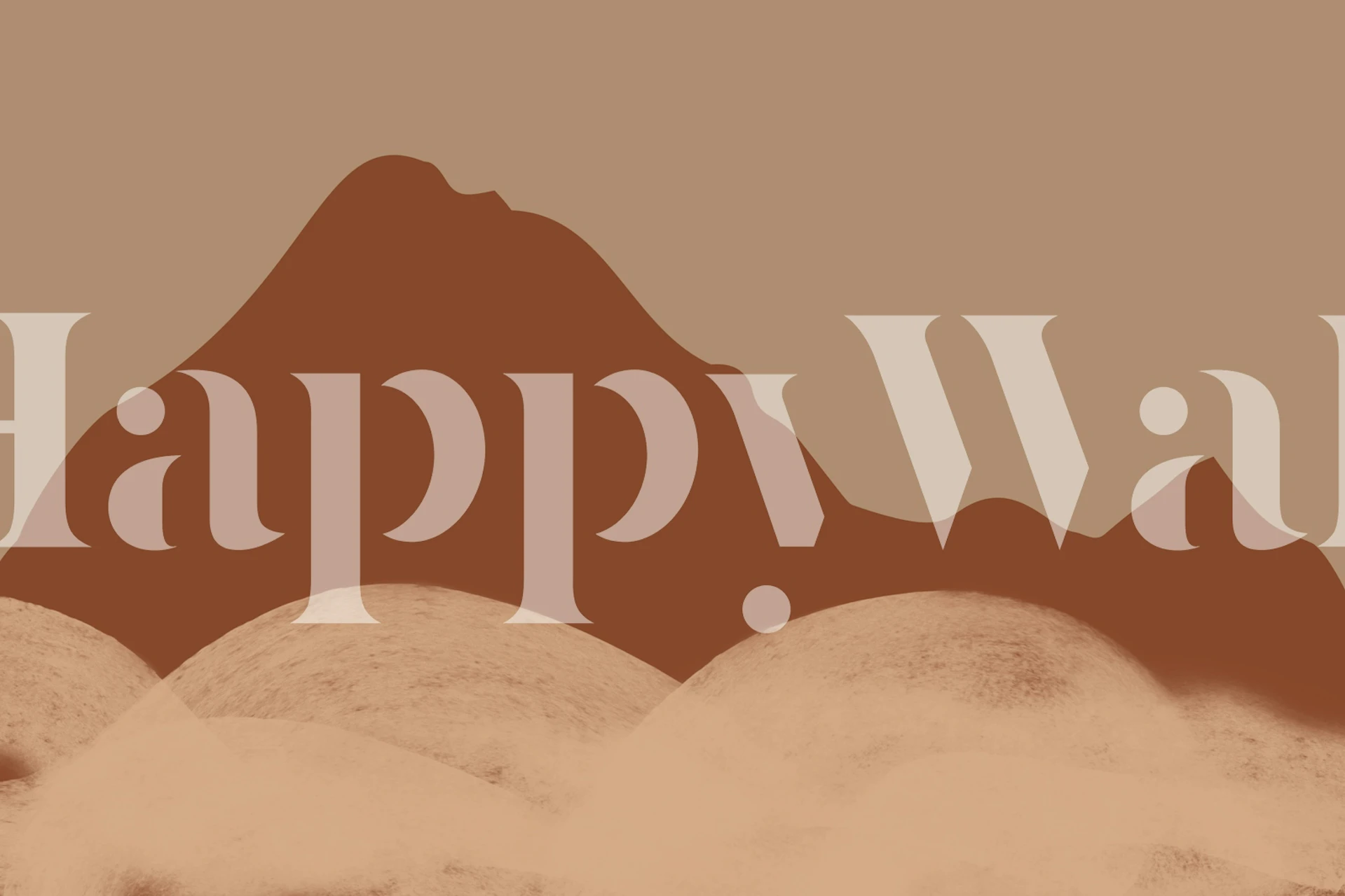 Terracotta Horizon View wallpaper in a room