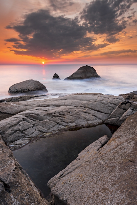 Sunset Coastal Wallpaper for Living Room