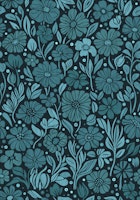 Endless Summer Turquoise Flower Vibes papel pintado