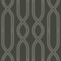 Simple modern vertical lines stripes dark papel pintado