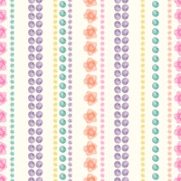 Krishna Kamal-Flower Strips tapete