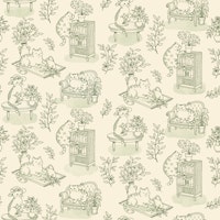 Chonky Cats Toile de Jouy tapete