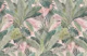 Bali Tropical watercolour Jungle leaves blush
