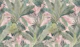 Bali Tropical watercolour Jungle leaves blush