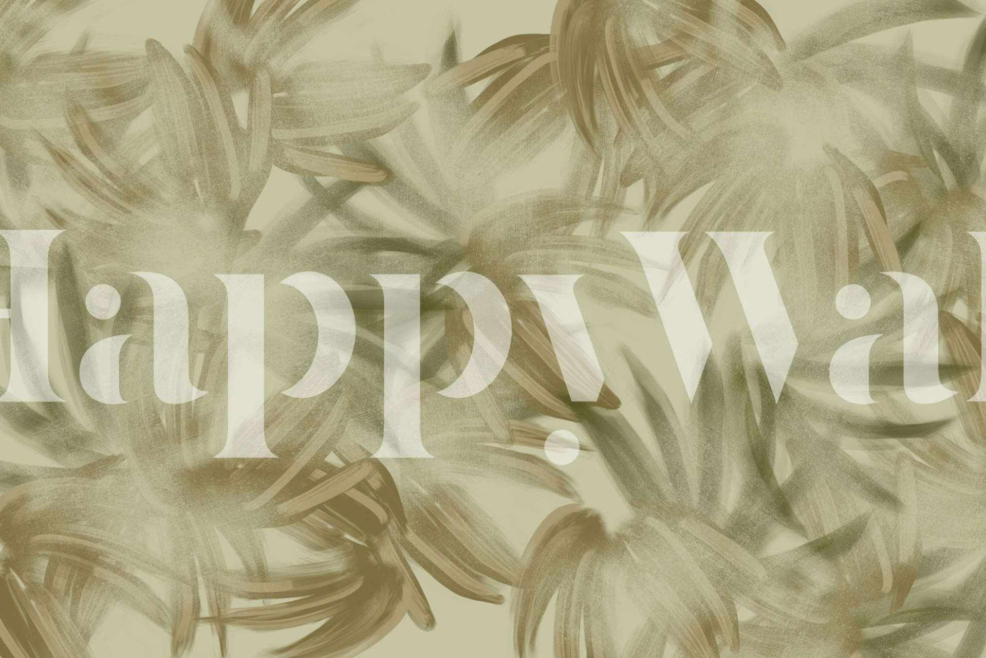 Tapeta Earthy Foliage Sweep v pokoji