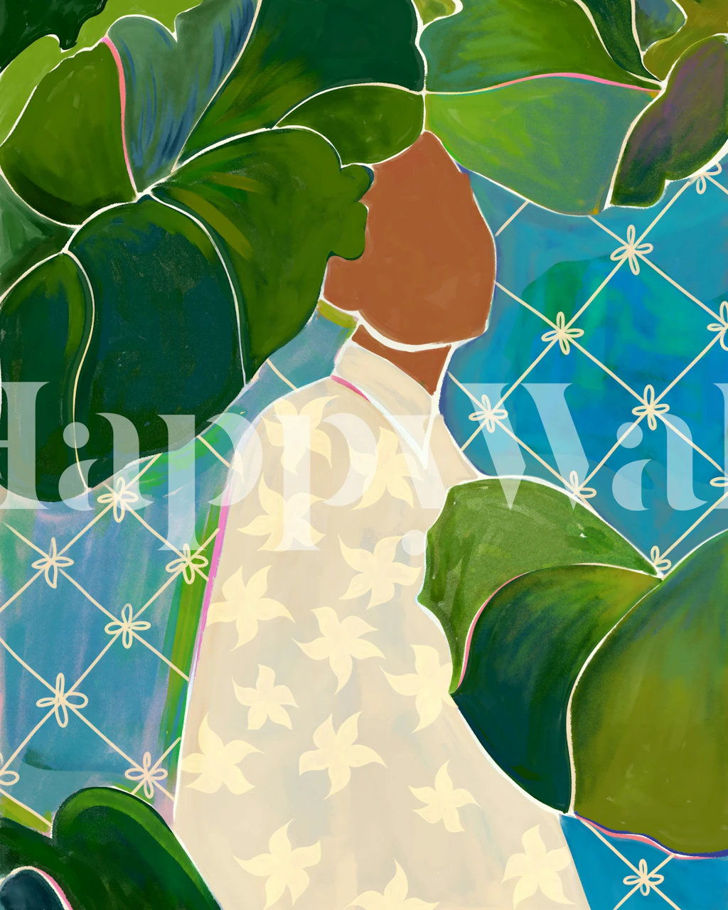 Tapeta Tropical Mood v pokojovém uspořádání