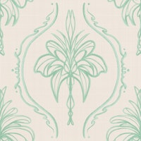 Revival Damask Minty tapete