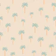 Palmtrees aqua on sand