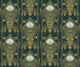 Luxurious Art Deco Green Gold L