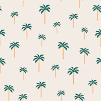 Palmtree seagreen on shell papiers peint