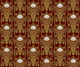 Luxurious Art Deco Deep Red Gold