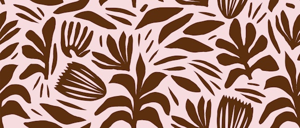 Minimal abstract organic pinkbrown