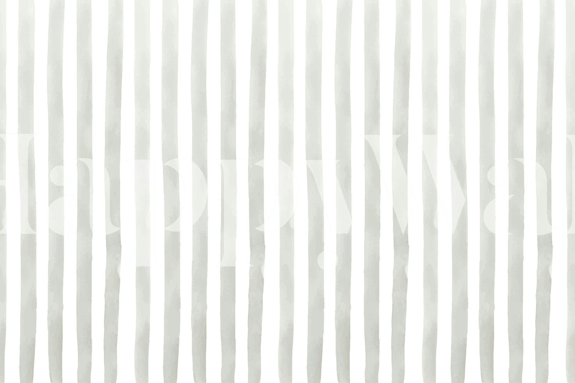 Watercolor stripes grey wallpaper in a room