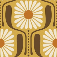 Timeless Daisy Art in Yellow - L wallpaper