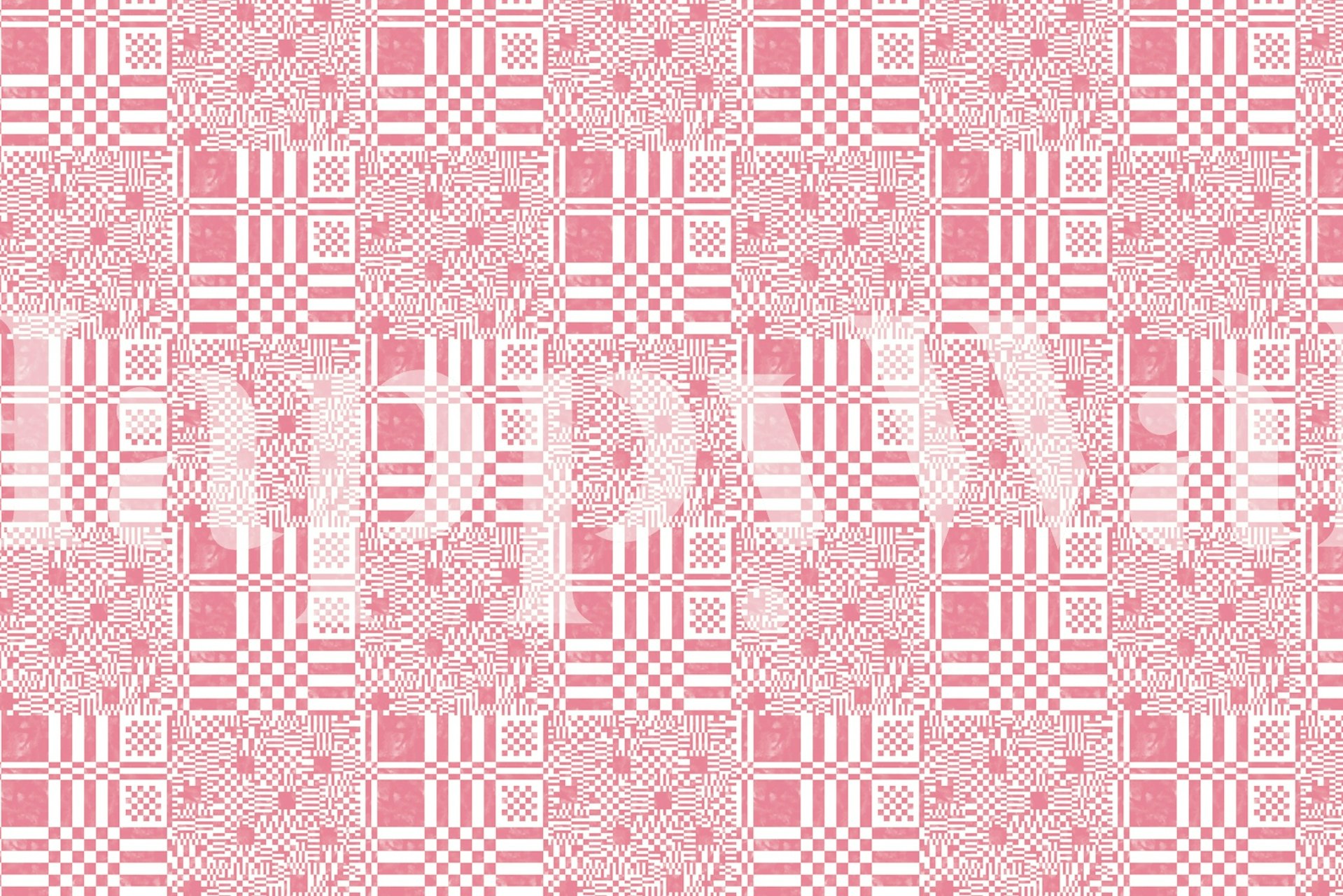 Feminine Square Fusion wallpaper in a room