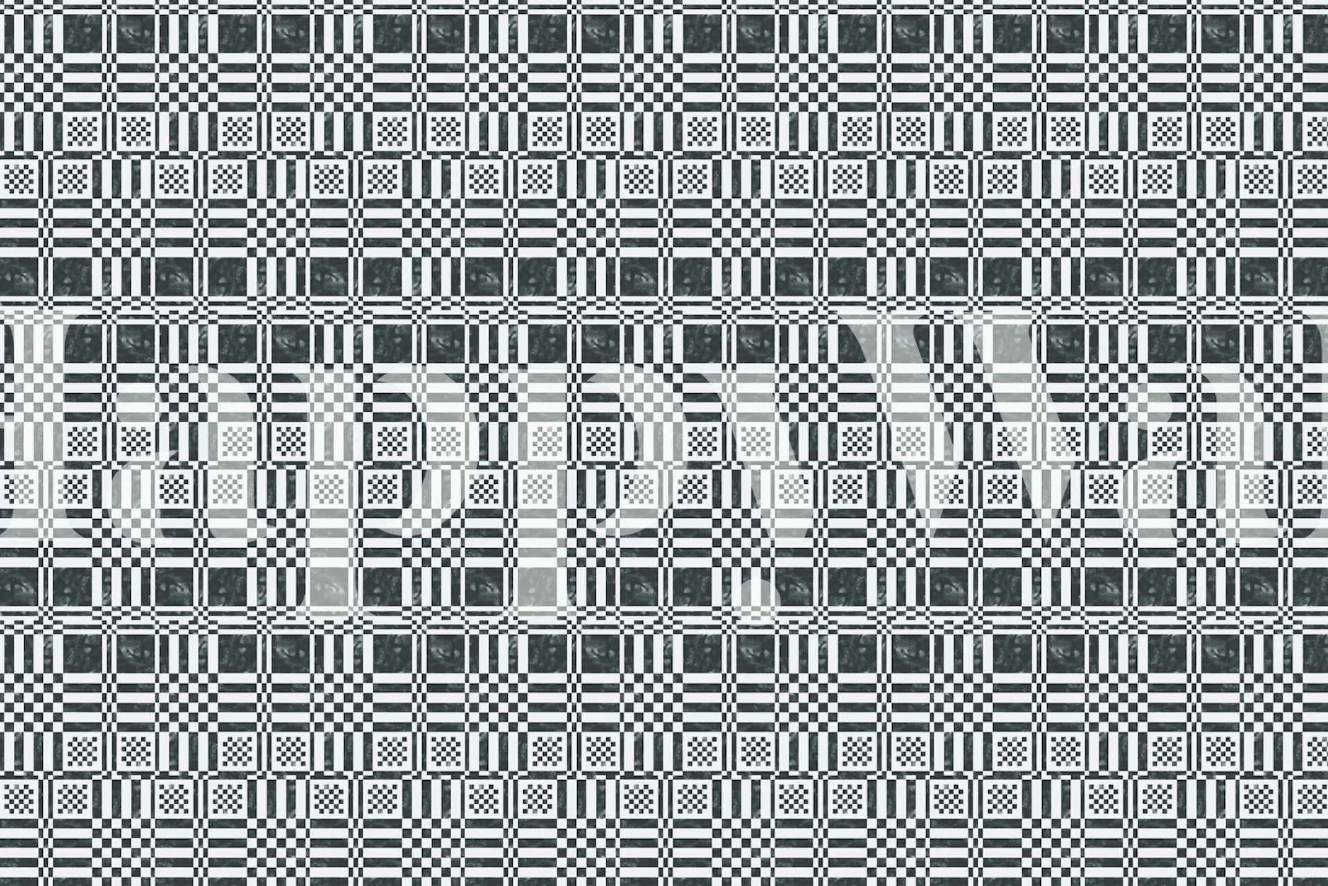 Black and white checkered pattern wallpaper