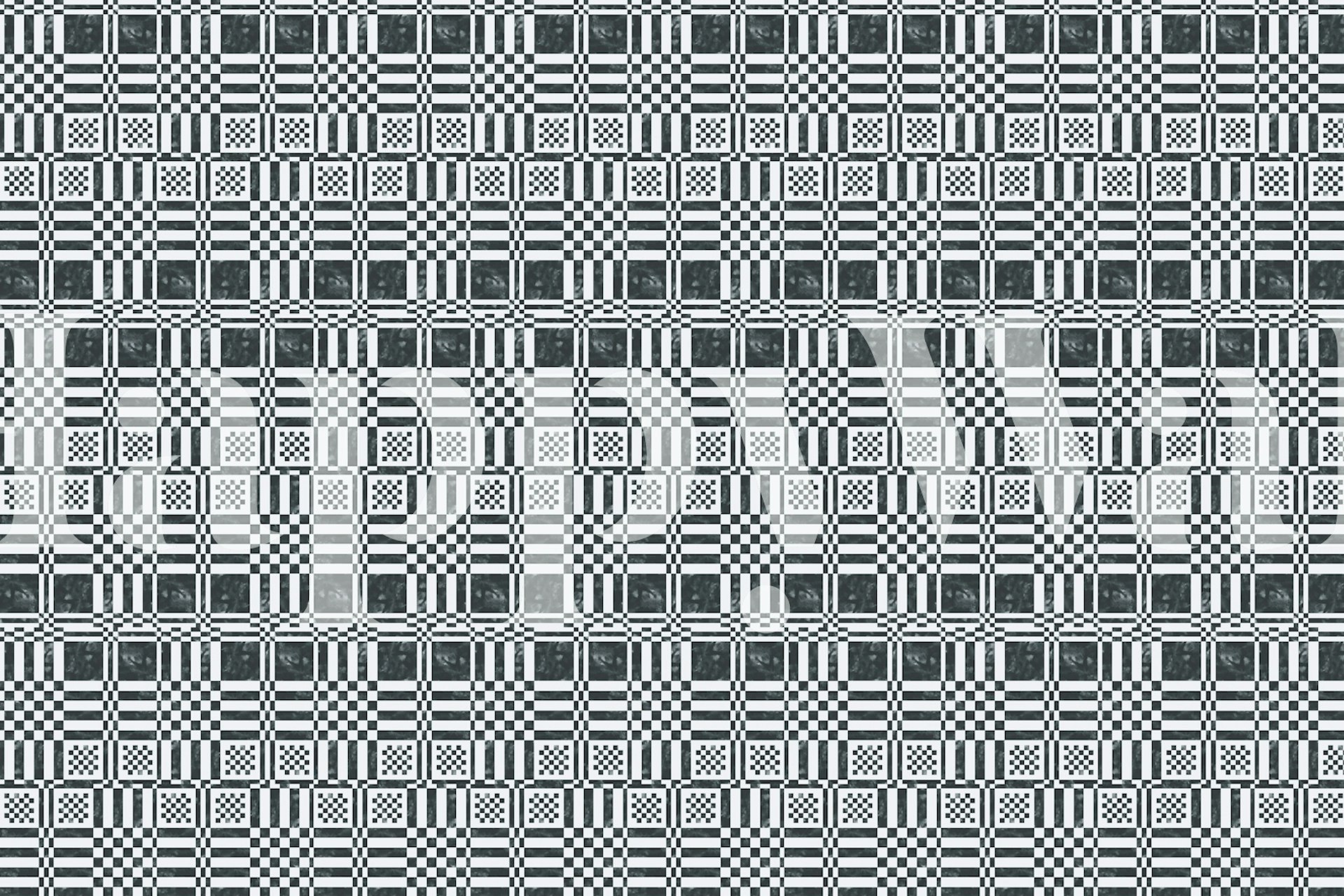 Black and white checkered pattern wallpaper