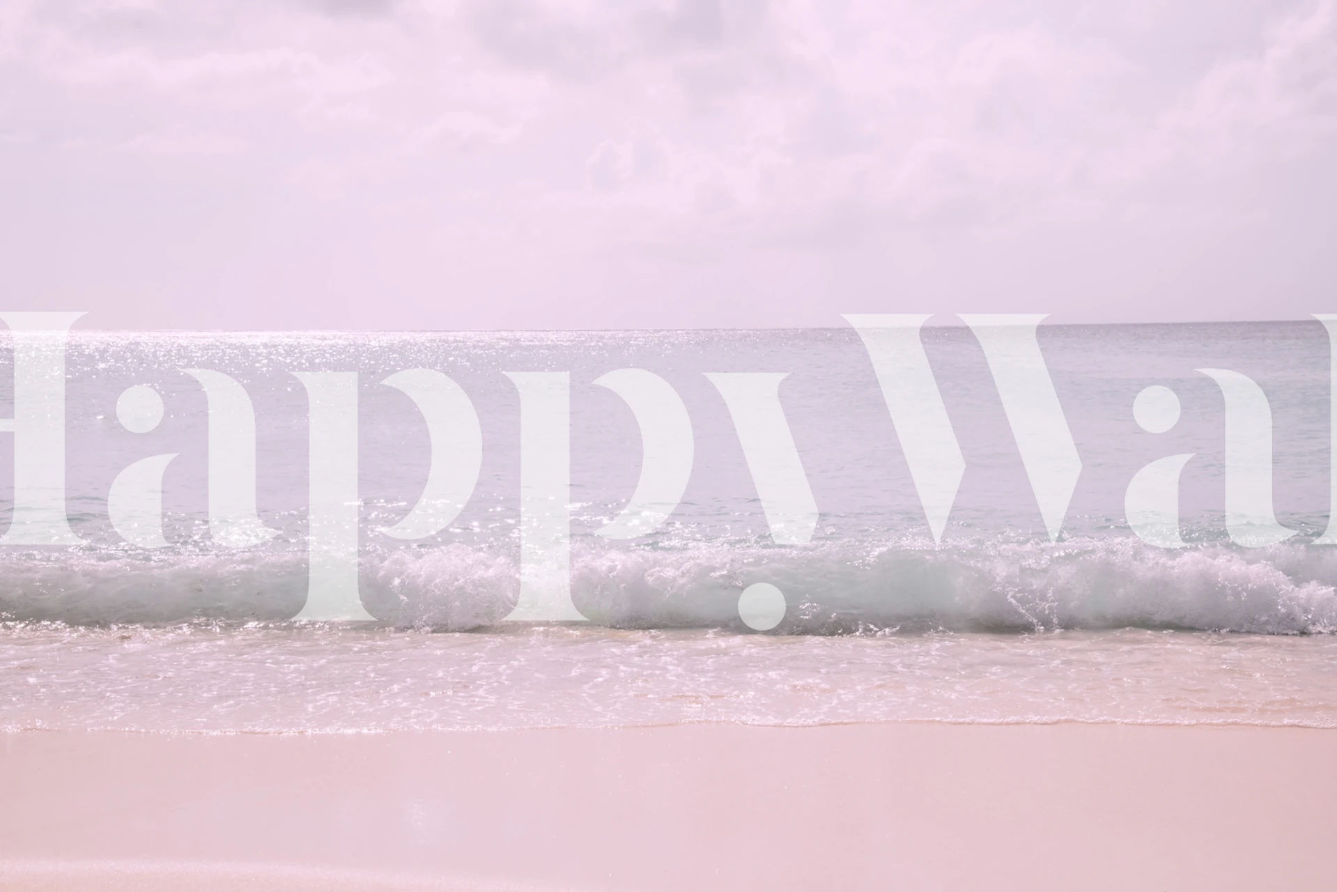 Pastel ocean waves in soft colors wallpaper