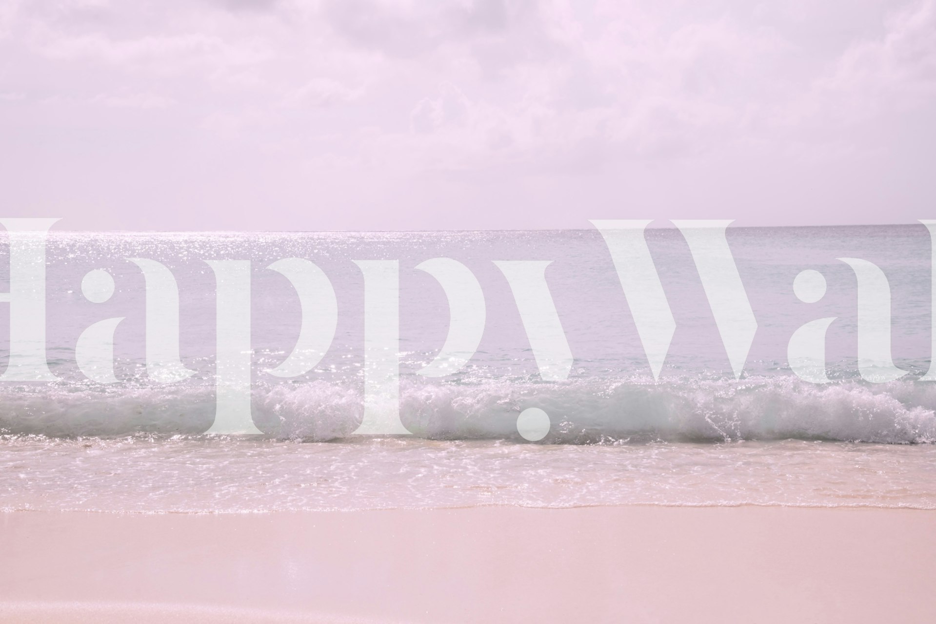 Pastel ocean waves in soft colors wallpaper