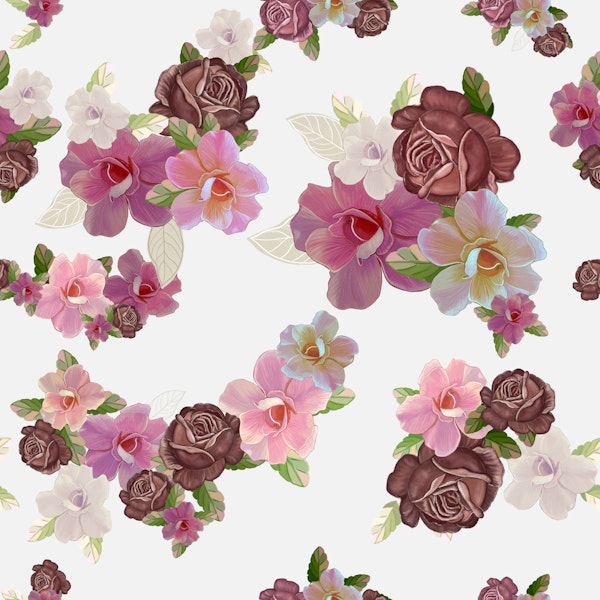 Elegant floral blooms