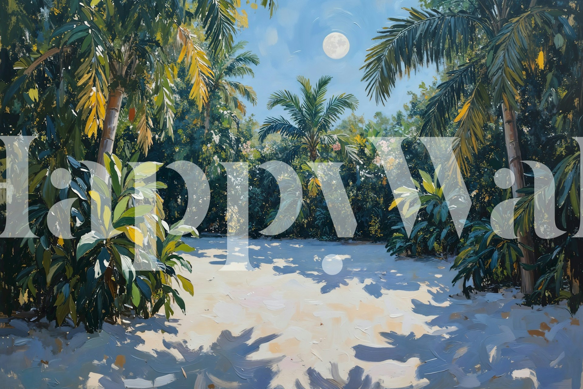 Tropical Moonlit Oasis tapeta w pokoju