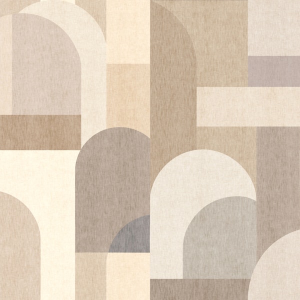 Textured Architectural Geometric - Warm Beige