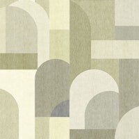 Textured Architectural Geometric - Soft Green behang