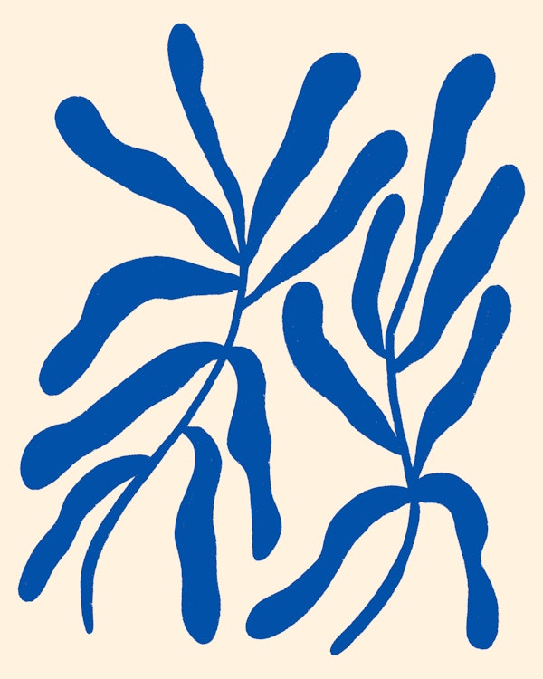 Blue Stylized Branches