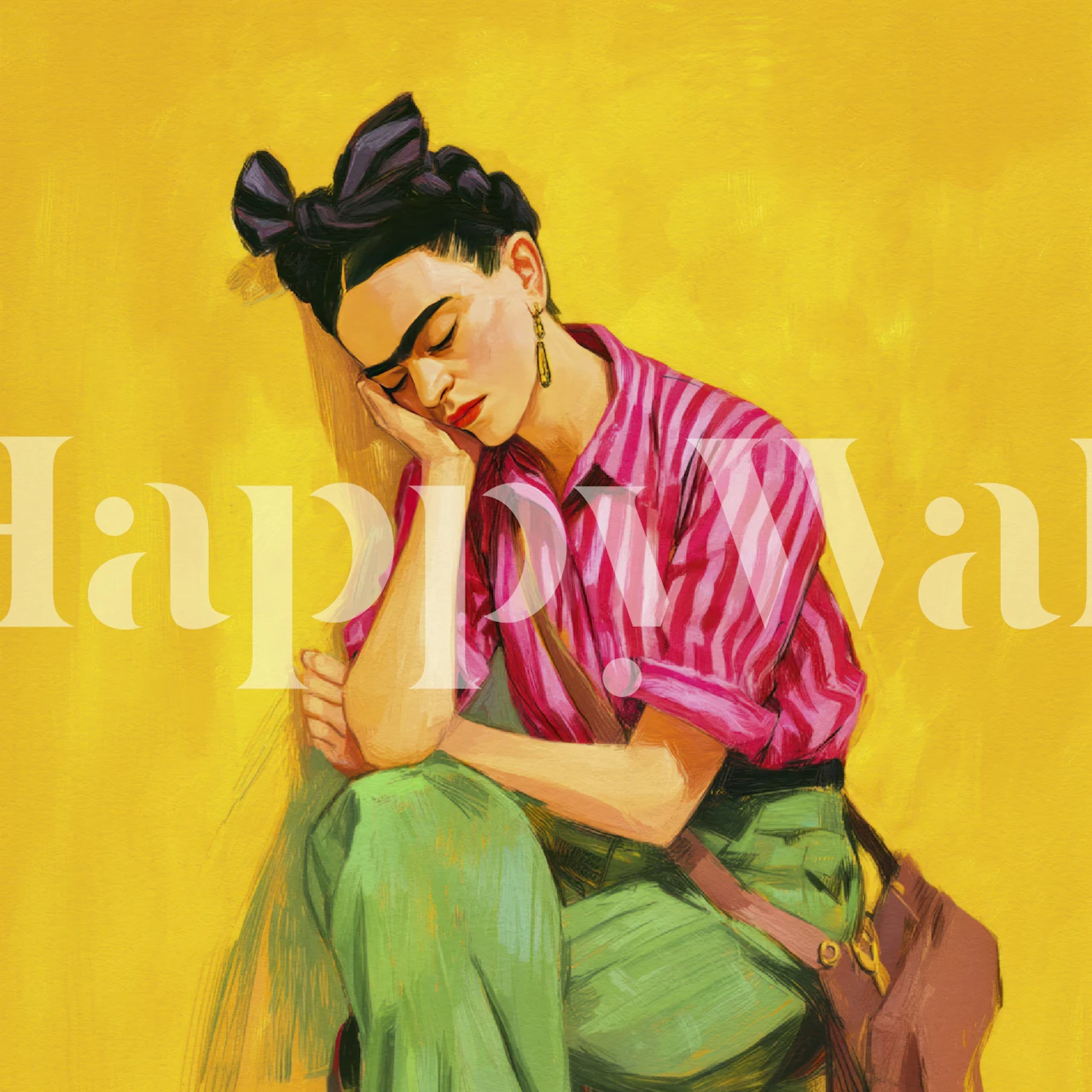 Bold Relaxed Expression Mexican Beauty tapeta w pokoju