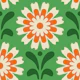 Rustic Daisy Harmony in Orange Green - S