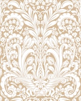 Tulip Damask on beige tapete