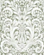 Tulip Damask on Sage Green