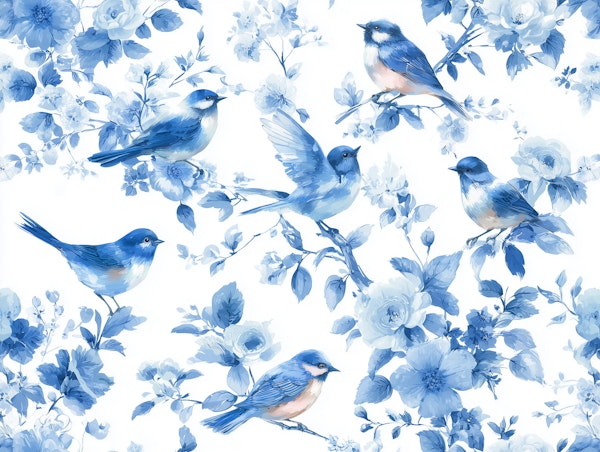 Bluebirds and Blossoms