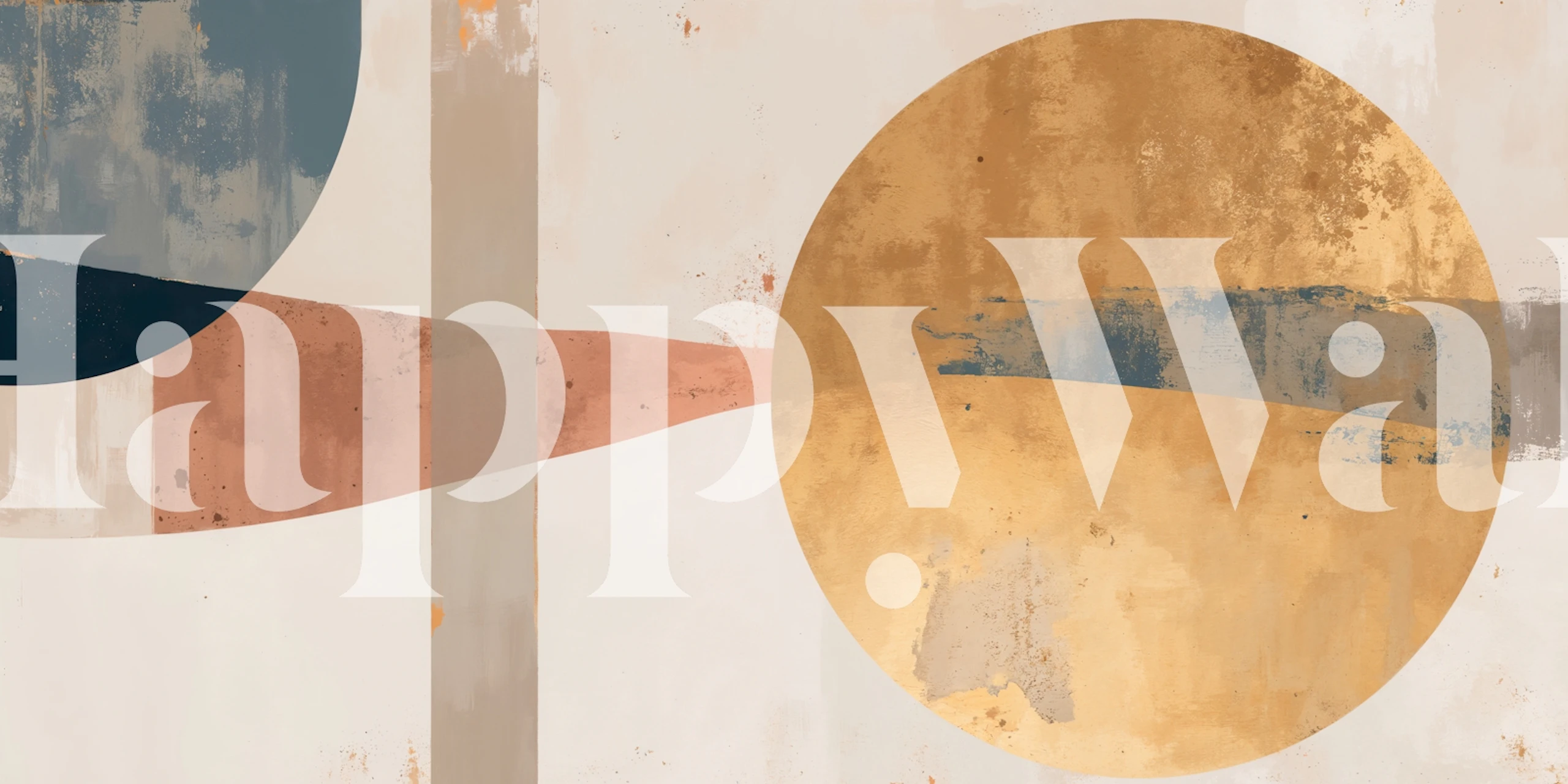 Geometric sun circle design in earthy tones wallpaper