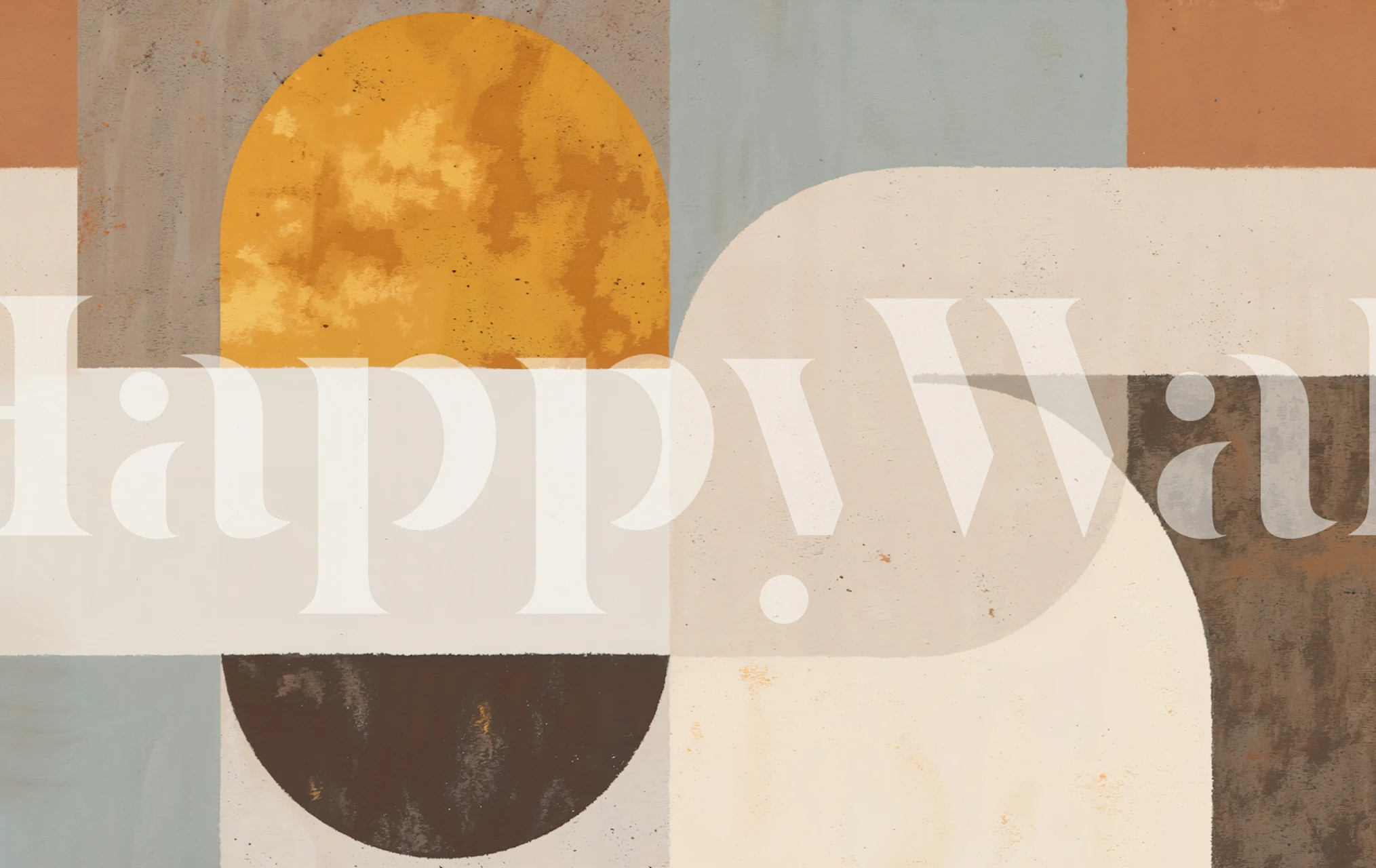 Tapeta Mid Century Modern Arch Abstract v místnosti