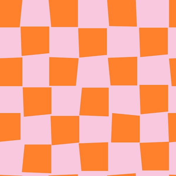 Playful Tiles orange and pink