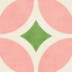 Pink and Green Geo Mid Century Modern Shapes