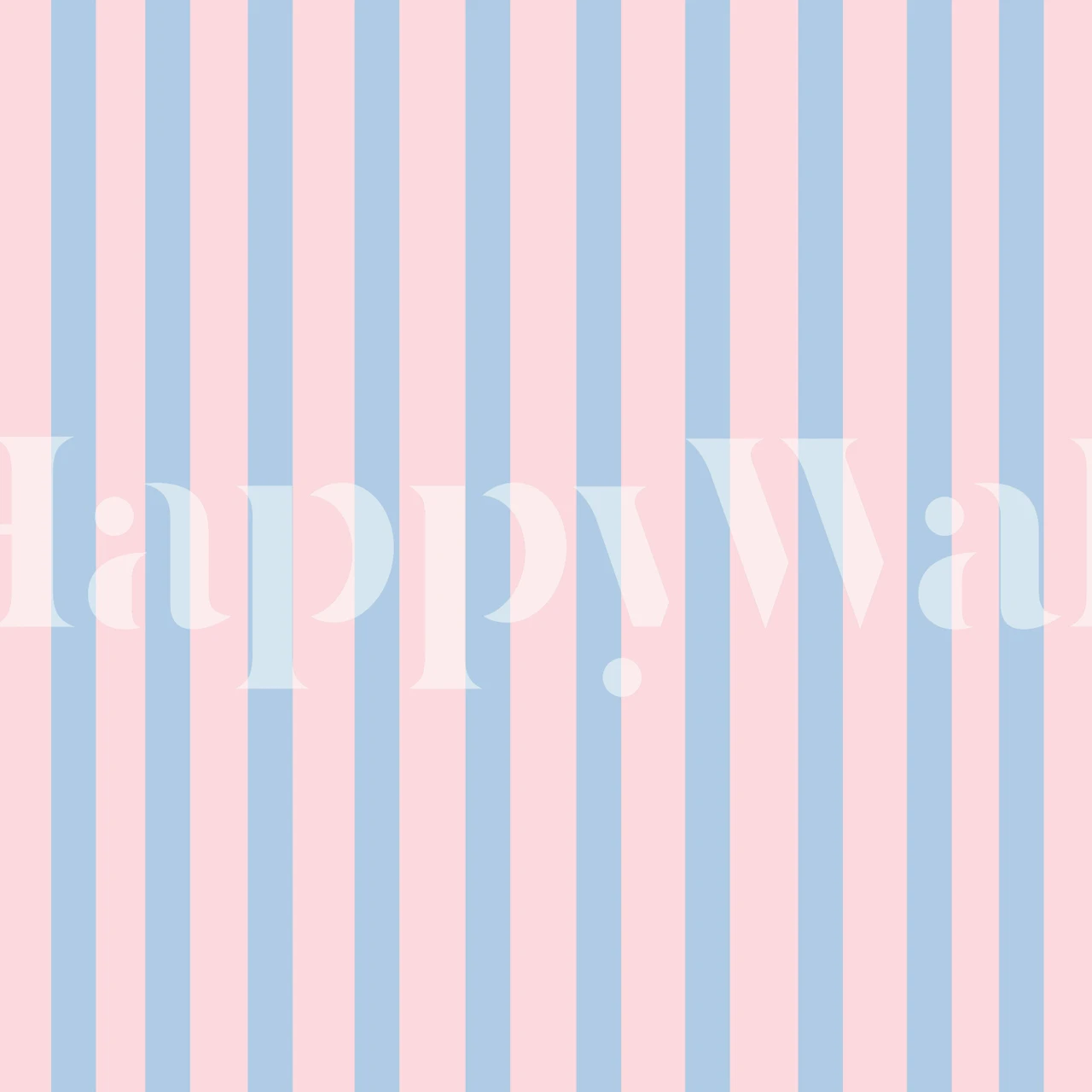 Soft Pink Blue Stripes tapet i ett rum