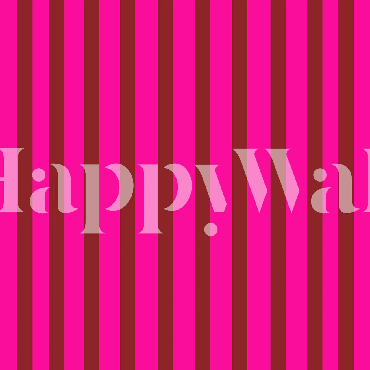 Carta da parati Bold Berry Stripes in una stanza