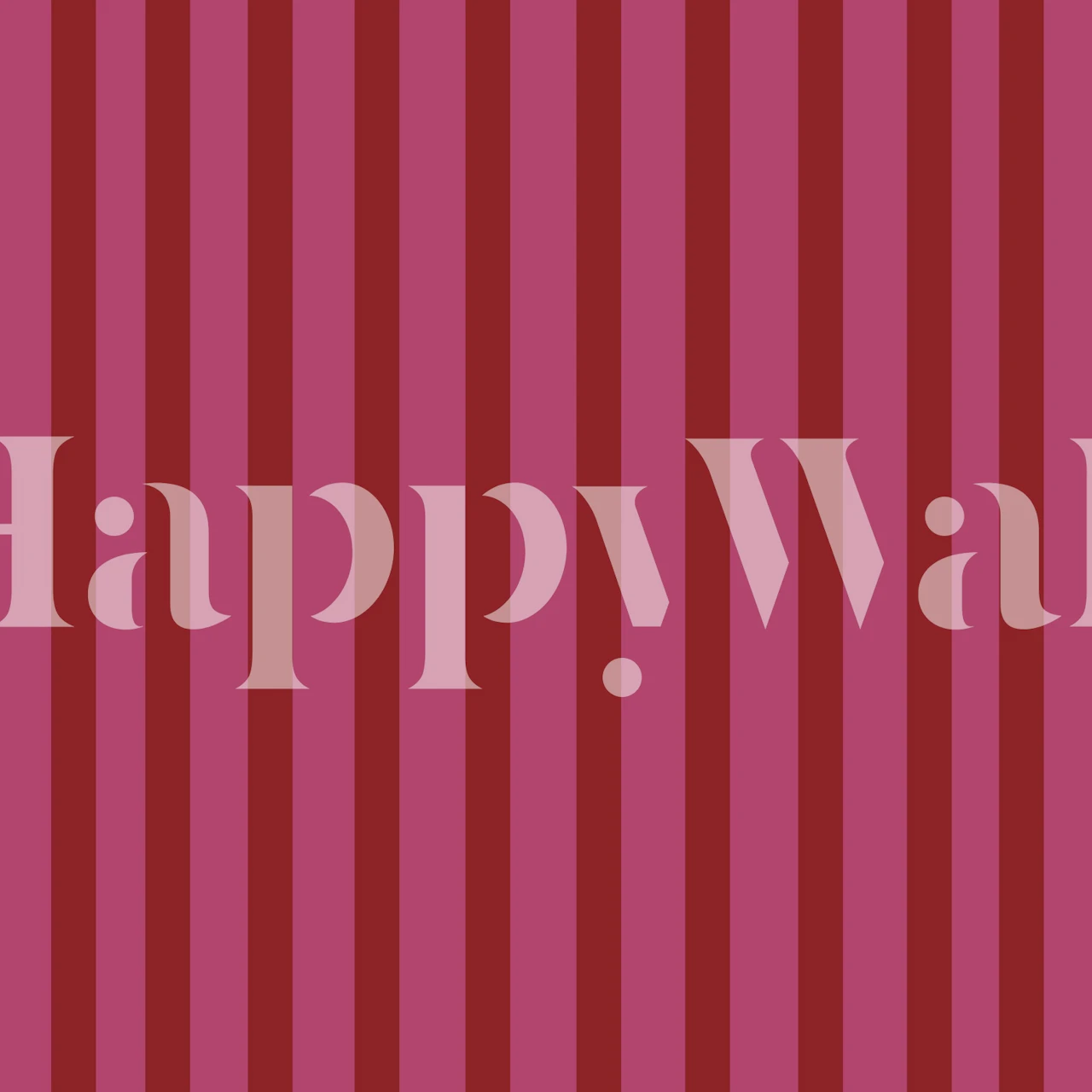 Striped Red Delight wallpaper in a room