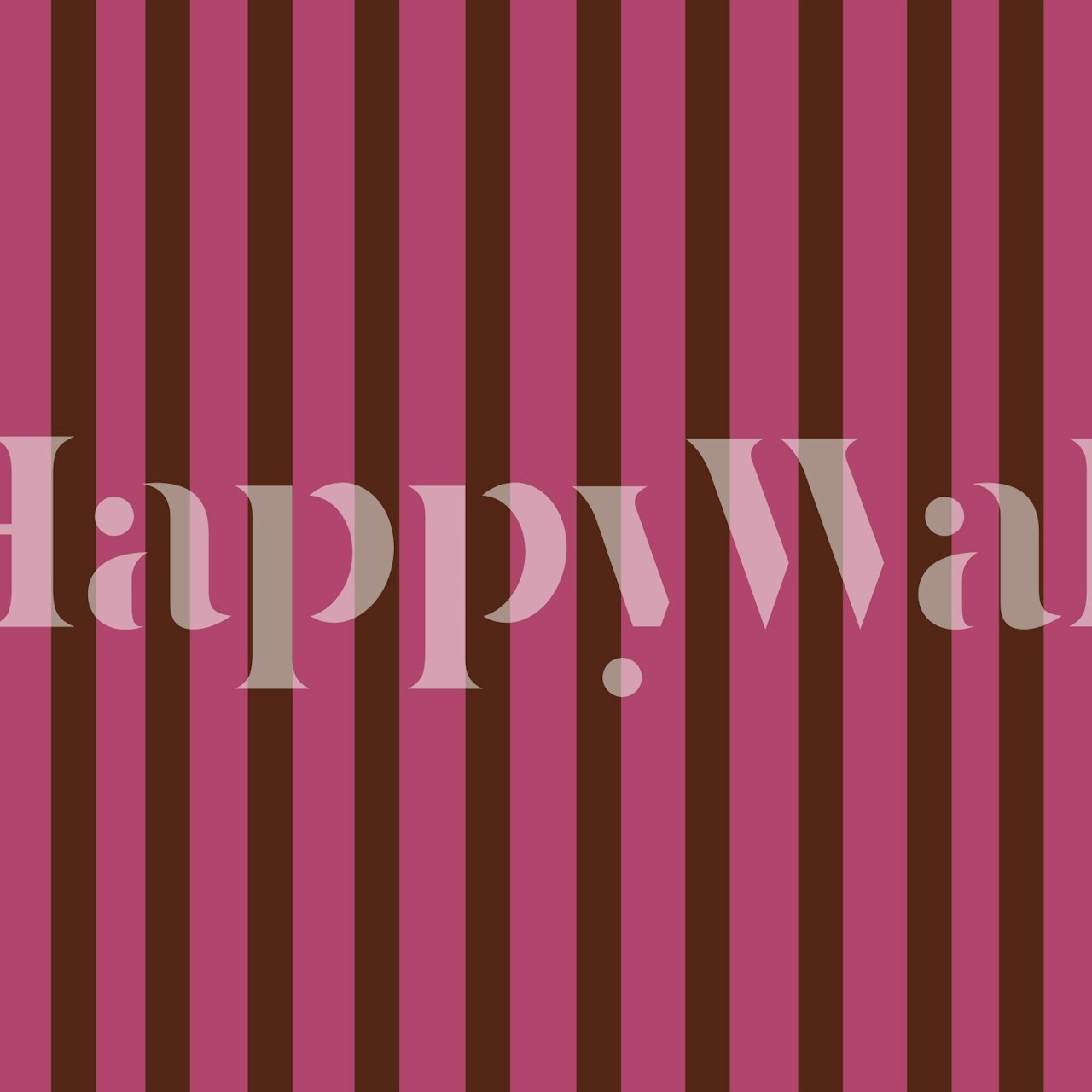 Burgundy Chocolate Stripes Tapete in einem Raum