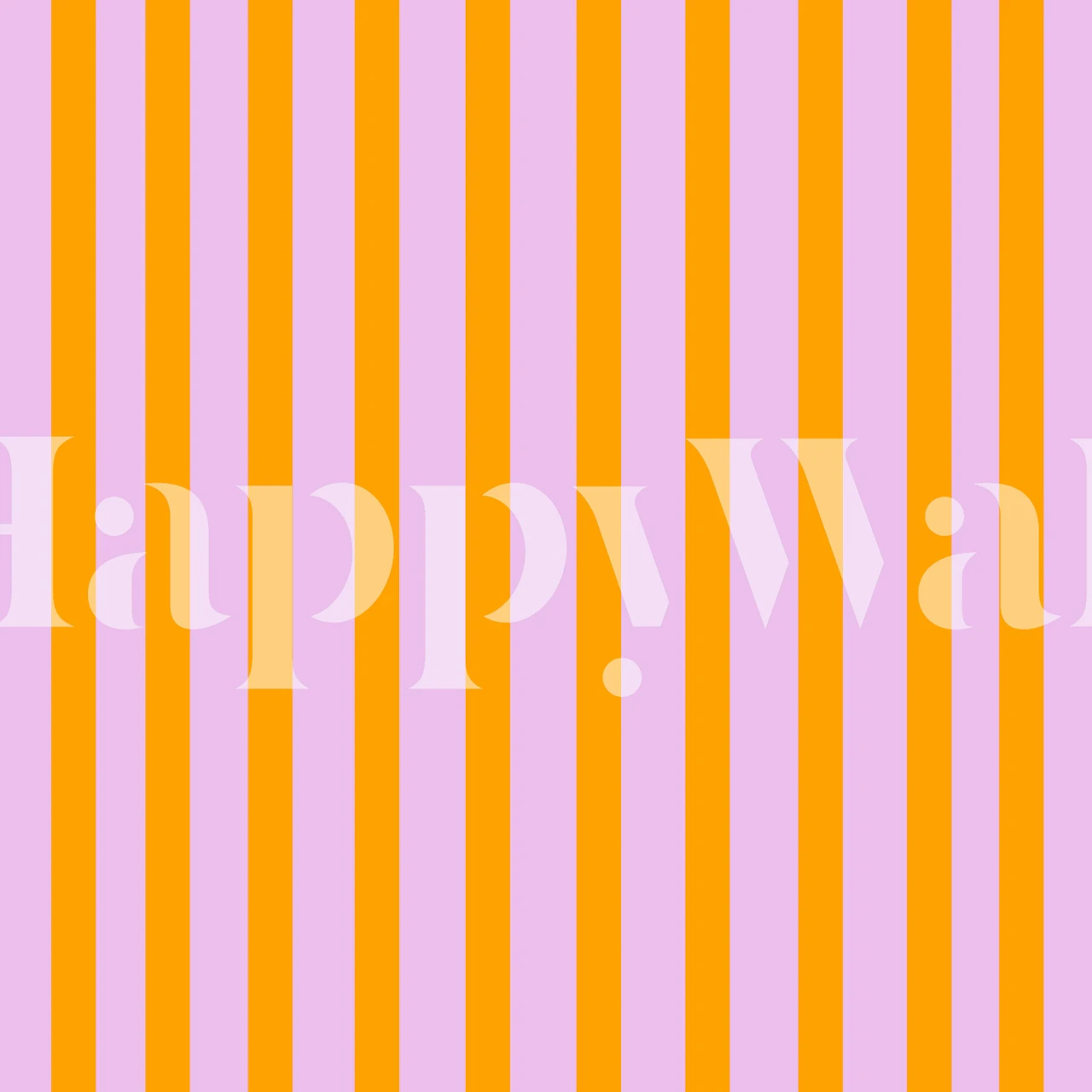 Vertical lavender and orange stripes wallpaper