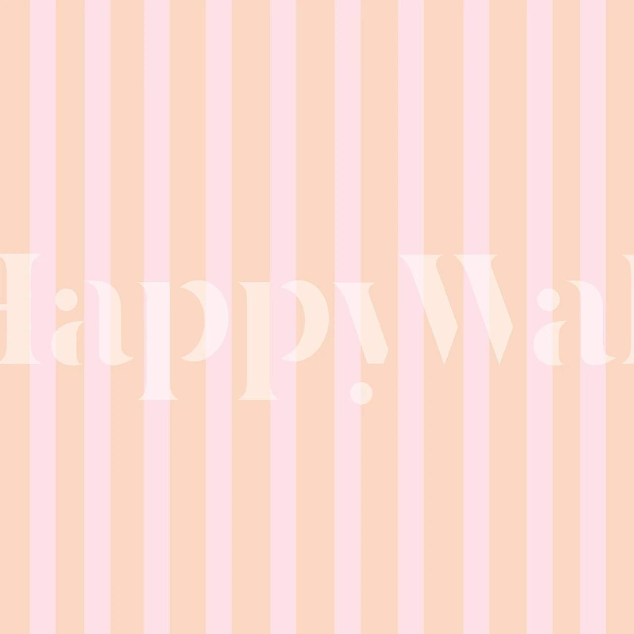 Vertical stripes in soft peach and pale pink wallpaper