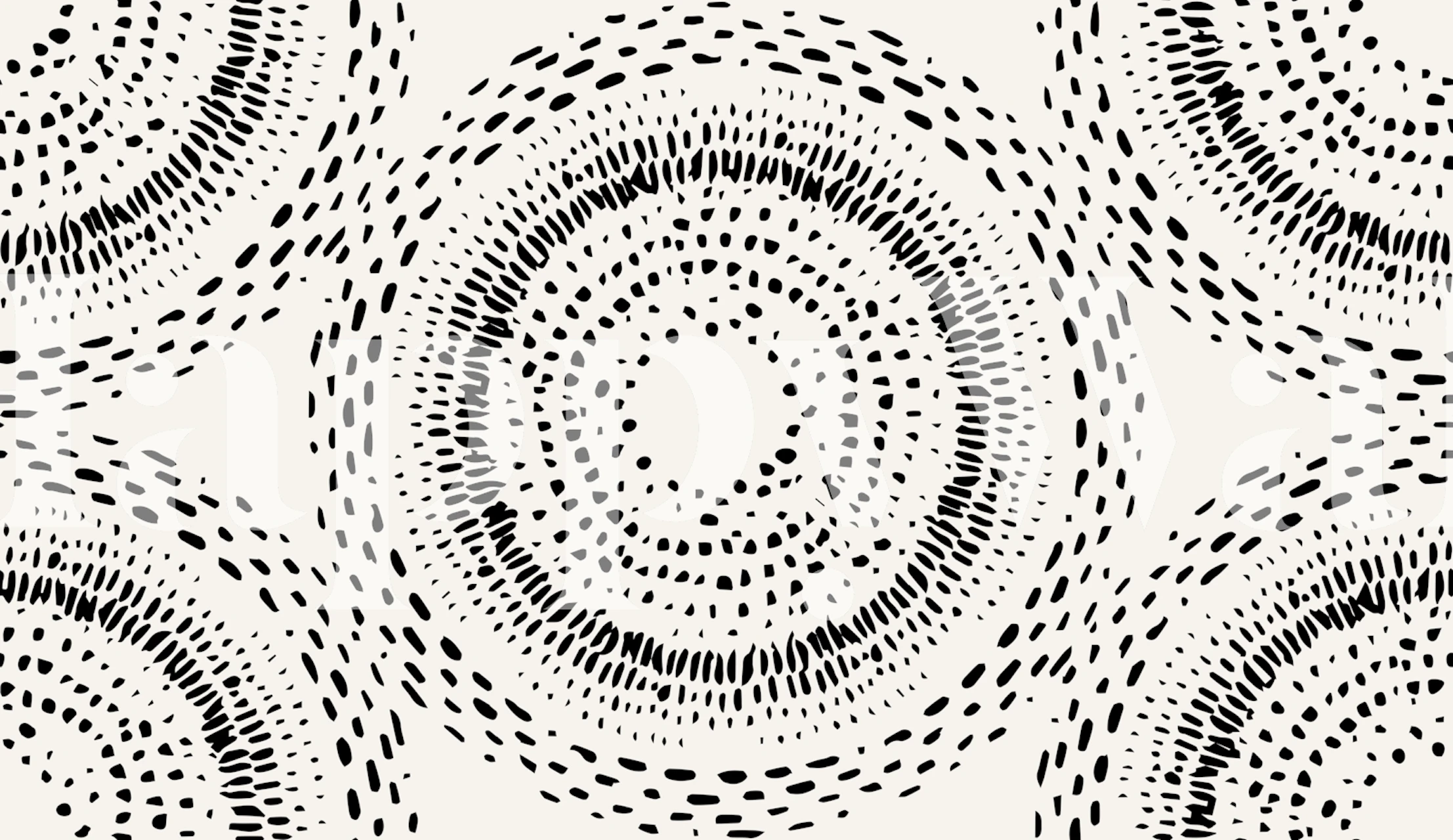 Black and White Swirls vægpapir i et rum