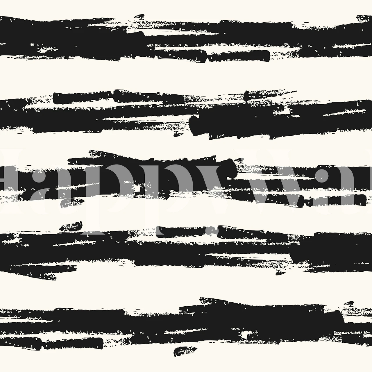 Diseño de papel pintado con Bold Black Brush Strokes