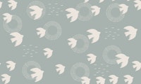 Boho birds 02 pattern wallpaper