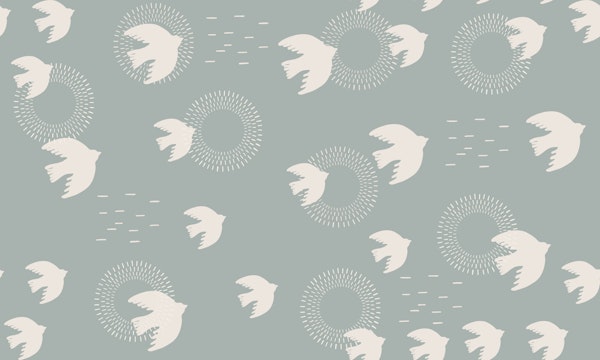Boho birds 02 pattern