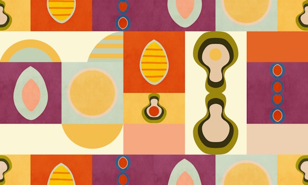 Mid century Vivid Geometric